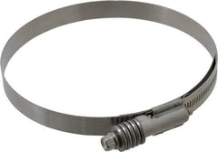 IDEAL TRIDON - Stainless Steel Auto-Adjustable Worm Drive Clamp - 5/8" Wide x 5/8" Thick, 5-1/4" Hose, 5-1/4 to 6-1/8" Diam - USA Tool & Supply