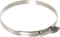 IDEAL TRIDON - Stainless Steel Auto-Adjustable Worm Drive Clamp - 5/8" Wide x 5/8" Thick, 6-1/4" Hose, 6-1/4 to 7-1/8" Diam - USA Tool & Supply