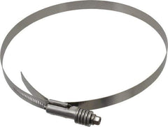 IDEAL TRIDON - Stainless Steel Auto-Adjustable Worm Drive Clamp - 5/8" Wide x 5/8" Thick, 8-1/4" Hose, 8-1/4 to 9-1/8" Diam - USA Tool & Supply