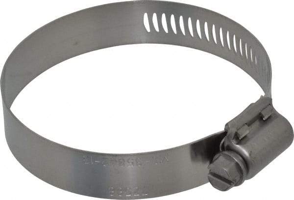 IDEAL TRIDON - SAE Size 36, 1-13/16 to 2-3/4" Diam, Stainless Steel MS Series MIL-Spec Worm Drive Clamp - 1/2" Wide, Material Grade 300 SERIES, Series MS Mil Spec - USA Tool & Supply