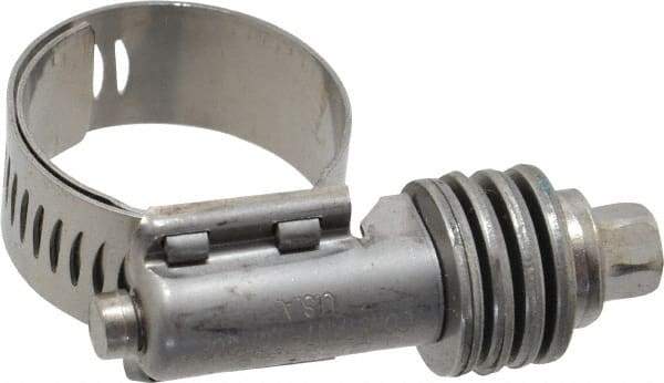 IDEAL TRIDON - Stainless Steel Auto-Adjustable Worm Drive Clamp - 1/2" Wide x 1/2" Thick, 9/16" Hose, 9/16 to 1-1/16" Diam - USA Tool & Supply