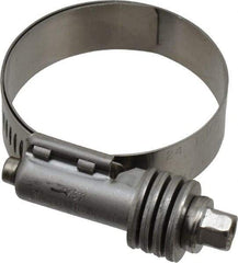 IDEAL TRIDON - Stainless Steel Auto-Adjustable Worm Drive Clamp - 1/2" Wide x 1/2" Thick, 1-1/16" Hose, 1-1/16 to 2" Diam - USA Tool & Supply