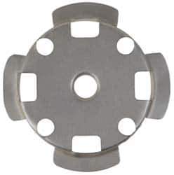 Divine Brothers - Buffing Wheel Center Plate - 1/2" ID x 3" OD, 3" Buff Center Diam - USA Tool & Supply