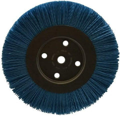 Dico - 8" OD, 5/8" Arbor Hole, Crimped Nylon Wheel Brush - 3/8" Face Width - USA Tool & Supply