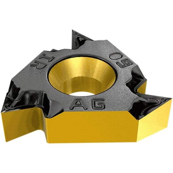 Iscar - 22EL External Left Hand Partial Profile 55° Laydown Threading Insert - Grade IC250, TiCN/TiN Coated Carbide, 12.7mm Inscribed Circle - USA Tool & Supply