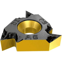 Iscar - 16ER External Right Hand ISO Laydown Threading Insert - Grade IC1007, TiAlN Coated Carbide, 9.52mm Inscribed Circle - USA Tool & Supply