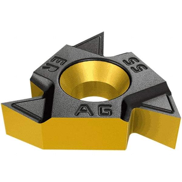 Iscar - 27IL Internal Left Hand 6 Trapez Laydown Threading Insert - Grade IC908, TiAlN Coated Carbide, 15.88mm Inscribed Circle - USA Tool & Supply