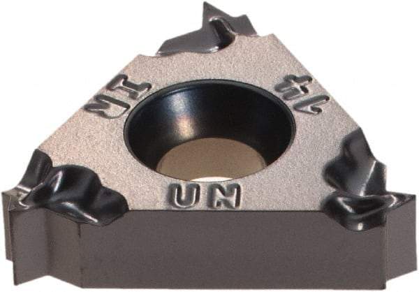 Iscar - 16IR Internal Right Hand 14 UN Laydown Threading Insert - Grade IC908, TiAlN Coated Carbide, 9.53mm Inscribed Circle - USA Tool & Supply