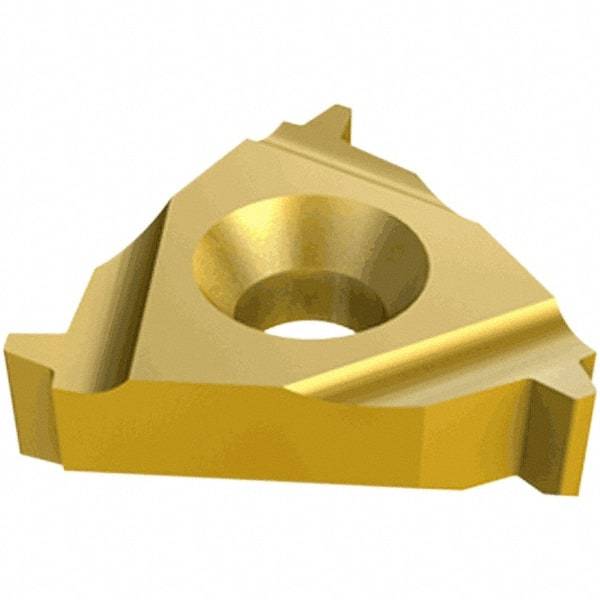 Iscar - 27ER External Right Hand 4.5-4 Partial Profile 60° Laydown Threading Insert - Grade IC50M, Uncoated Coated Carbide, 15.88mm Inscribed Circle - USA Tool & Supply
