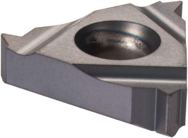 Iscar - 16ER External Right Hand 14 UN Laydown Threading Insert - Grade IC908, TiN/TiAlN Coated Carbide, 9.53mm Inscribed Circle - USA Tool & Supply