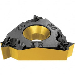 Iscar - 22IR Internal Right Hand 5 UN Laydown Threading Insert - Grade IC908, TiAlN Coated Carbide, 12.7mm Inscribed Circle - USA Tool & Supply