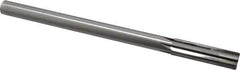 Made in USA - 0.627" Carbide-Tipped 6 Flute Chucking Reamer - Straight Flute, 9/16" Straight Shank, 2-1/4" Flute Length, 9" OAL - USA Tool & Supply