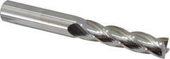Atrax - 11/16", 3" LOC, 3/4" Shank Diam, 6" OAL, 4 Flute, Solid Carbide Square End Mill - Single End, Uncoated, Spiral Flute, 30° Helix, Centercutting, Right Hand Cut - USA Tool & Supply