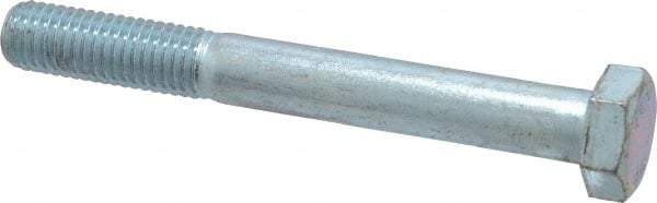 Value Collection - M12x1.75mm Metric Coarse, 100mm Length Under Head Hex Head Cap Screw - Partially Threaded, Grade 10.9 Alloy Steel, Zinc-Plated Finish, 19mm Hex - USA Tool & Supply