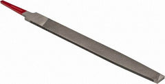 Simonds File - 6" Long, Smooth Cut, Flat American-Pattern File - Double Cut, Tang - USA Tool & Supply