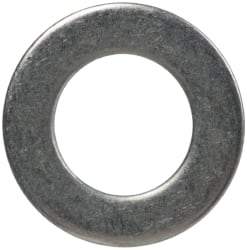 Made in USA - #8L Screw, Grade 300 Stainless Steel Standard Flat Washer - 0.169" ID x 0.304" OD, 0.016" Thick, Passivated Finish, Meets Military Specifications - USA Tool & Supply