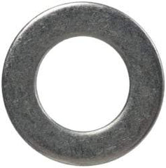 Made in USA - #8L Screw, Grade 300 Stainless Steel Standard Flat Washer - 0.169" ID x 0.304" OD, 0.016" Thick, Passivated Finish, Meets Military Specifications - USA Tool & Supply