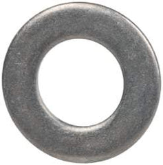 Made in USA - #10L Screw, Grade 300 Stainless Steel Standard Flat Washer - 0.195" ID x 0.354" OD, 0.032" Thick, Passivated Finish, Meets Military Specifications - USA Tool & Supply