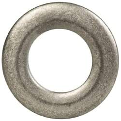 Made in USA - #10 Screw, Grade 300 Stainless Steel Standard Flat Washer - 0.195" ID x 0.354" OD, 0.063" Thick, Passivated Finish, Meets Military Specifications - USA Tool & Supply