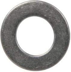 Made in USA - 1/4" Screw, Grade 300 Stainless Steel Standard Flat Washer - 0.255" ID x 0.468" OD, 0.032" Thick, Passivated Finish, Meets Military Specifications - USA Tool & Supply