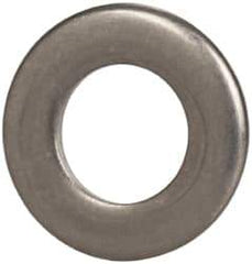 Made in USA - 1/4" Screw, Grade 300 Stainless Steel Standard Flat Washer - 0.255" ID x 0.468" OD, 0.063" Thick, Passivated Finish, Meets Military Specifications - USA Tool & Supply