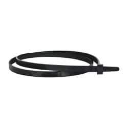 Made in USA - 28" Long Black Nylon Standard Cable Tie - 120 Lb Tensile Strength, 9" Max Bundle Diam - USA Tool & Supply