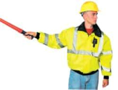 OccuNomix - Size XL General Purpose & High Visibility Jacket - Yellow, Polyester, Zipper, Snaps Closure, 43 to 46" Chest - USA Tool & Supply