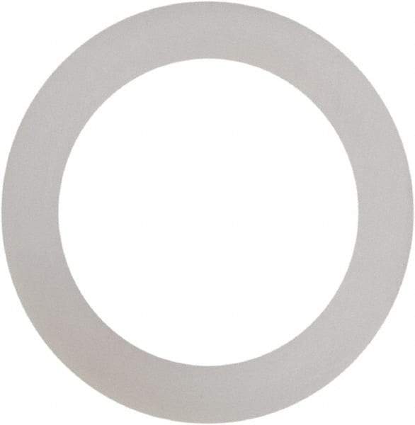 Made in USA - #12 Screw, Grade 6/6 Nylon Standard Flat Washer - 1/4" ID x 3/8" OD, 0.015" Thick, Plain Finish - USA Tool & Supply