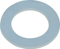 Made in USA - 1/4" Screw, Grade 6/6 Nylon Standard Flat Washer - 0.313" ID x 1/2" OD, 0.031" Thick, Plain Finish - USA Tool & Supply