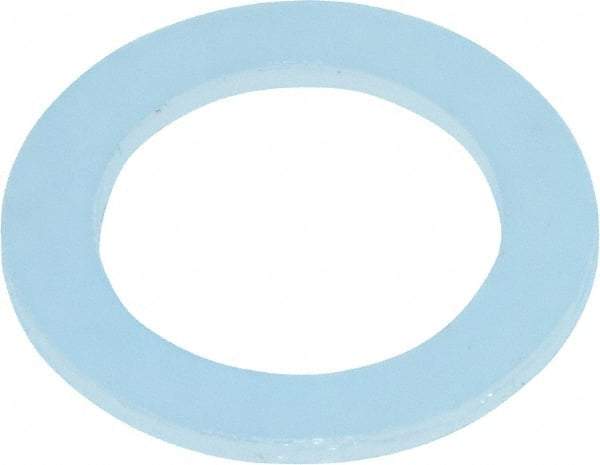 Made in USA - 3/8" Screw, Grade 6/6 Nylon Standard Flat Washer - 3/8" ID x 0.562" OD, 0.031" Thick, Plain Finish - USA Tool & Supply