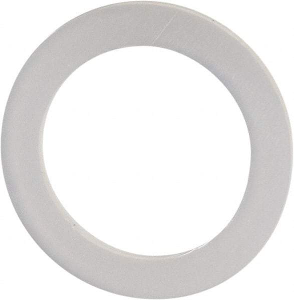 Made in USA - 3/8" Screw, Grade 6/6 Nylon Standard Flat Washer - 7/16" ID x 5/8" OD, 0.031" Thick, Plain Finish - USA Tool & Supply