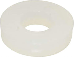 Made in USA - #5 Screw, Grade 6/6 Nylon Standard Flat Washer - 0.13" ID x 0.285" OD, 0.062" Thick, Plain Finish - USA Tool & Supply