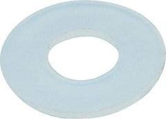 Made in USA - #10 Screw, Grade 6/6 Nylon Standard Flat Washer - 0.2" ID x 0.45" OD, 0.031" Thick, Plain Finish - USA Tool & Supply
