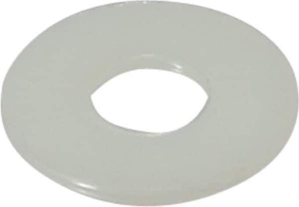 Made in USA - 3/8" Screw, Grade 6/6 Nylon Standard Flat Washer - 0.406" ID x 1" OD, 0.062" Thick, Plain Finish - USA Tool & Supply