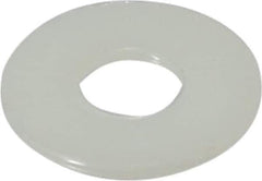 Made in USA - 3/8" Screw, Grade 6/6 Nylon Standard Flat Washer - 0.406" ID x 1" OD, 0.062" Thick, Plain Finish - USA Tool & Supply