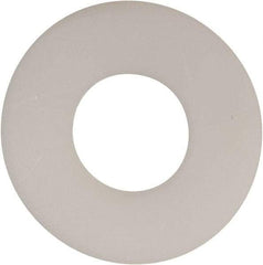 Made in USA - 7/16" Screw, Grade 6/6 Nylon Standard Flat Washer - 0.469" ID x 1-1/8" OD, 0.062" Thick, Plain Finish - USA Tool & Supply