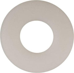 Made in USA - 9/16" Screw, Grade 6/6 Nylon Standard Flat Washer - 0.594" ID x 1.469" OD, 0.1" Thick, Plain Finish - USA Tool & Supply