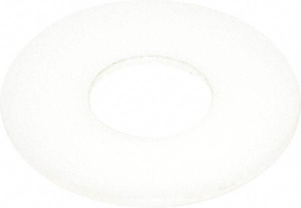 Made in USA - 3/4" Screw, Grade 6/6 Nylon Standard Flat Washer - 0.812" ID x 2" OD, 0.1" Thick, Plain Finish - USA Tool & Supply