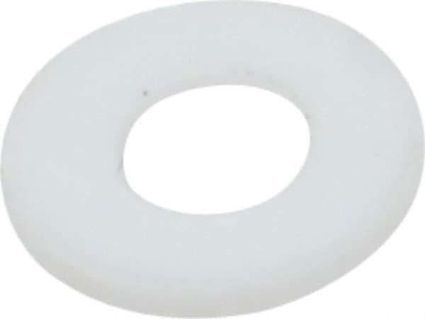 Made in USA - #4 Screw, PTFE Standard Flat Washer - 0.116" ID x 1/4" OD, 0.031" Thick, Plain Finish - USA Tool & Supply