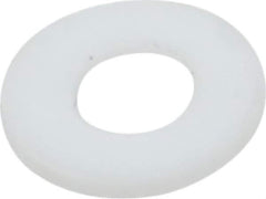 Made in USA - #4 Screw, PTFE Standard Flat Washer - 0.116" ID x 1/4" OD, 0.031" Thick, Plain Finish - USA Tool & Supply