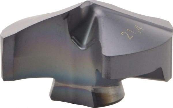 Iscar - Series IDI-SG, 21.41mm Diam Grade IC908 140° Replaceable Drill Tip - Carbide, TiAlN Finish, 21 Seat Size - USA Tool & Supply