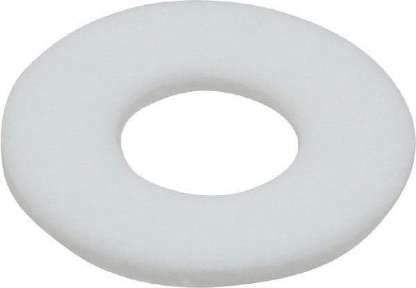 Made in USA - 3/8" Screw, PTFE Standard Flat Washer - 0.39" ID x 7/8" OD, 0.062" Thick, Plain Finish - USA Tool & Supply