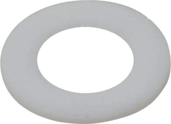 Made in USA - 1/4" Screw, PTFE Standard Flat Washer - 0.281" ID x 1/2" OD, 0.031" Thick, Plain Finish - USA Tool & Supply