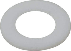 Made in USA - 1/4" Screw, PTFE Standard Flat Washer - 0.281" ID x 1/2" OD, 0.031" Thick, Plain Finish - USA Tool & Supply