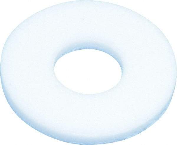 Made in USA - 5/16" Screw, PTFE Standard Flat Washer - 0.344" ID x 7/8" OD, 0.08" Thick, Plain Finish - USA Tool & Supply