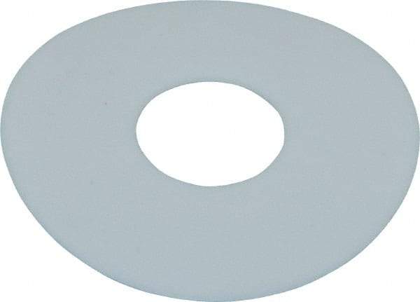 Made in USA - 1/2" Screw, PTFE Standard Flat Washer - 0.532" ID x 1-1/2" OD, 0.02" Thick, Plain Finish - USA Tool & Supply