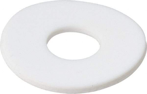 Made in USA - 5/8" Screw, PTFE Standard Flat Washer - 0.656" ID x 1-3/4" OD, 0.1" Thick, Plain Finish - USA Tool & Supply