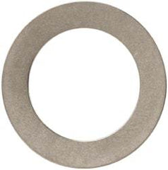 Made in USA - 0.01" Thick, 0.505" Inside x 3/4" OD, Round Shim - 7/16" Screw, Uncoated 302/304 Stainless Steel - USA Tool & Supply