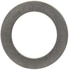 Made in USA - 0.016" Thick, 0.505" Inside x 3/4" OD, Round Shim - 7/16" Screw, Uncoated 302/304 Stainless Steel - USA Tool & Supply