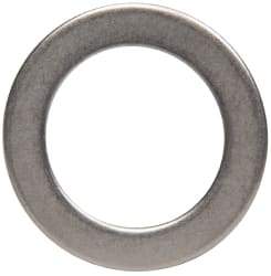 Made in USA - 0.03" Thick, 0.505" Inside x 3/4" OD, Round Shim - 7/16" Screw, Uncoated 302/304 Stainless Steel - USA Tool & Supply